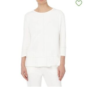 Jones New York Serenity Three Quarter Sleeve Knit Top at Nordstrom